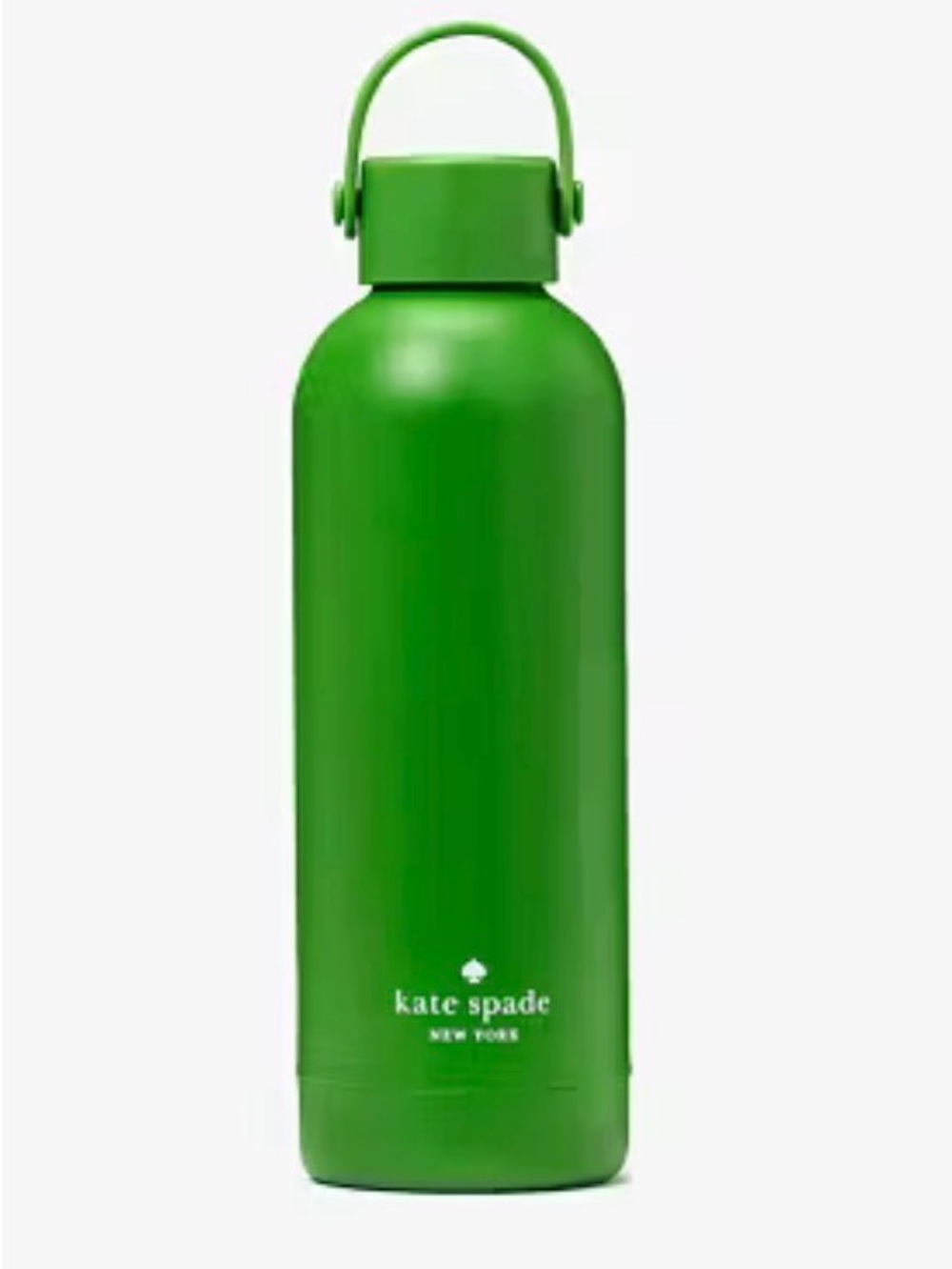 kate spade bright green insulated bottle with carry loop